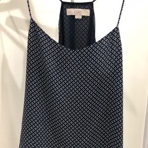 Loft Navy Print Tank